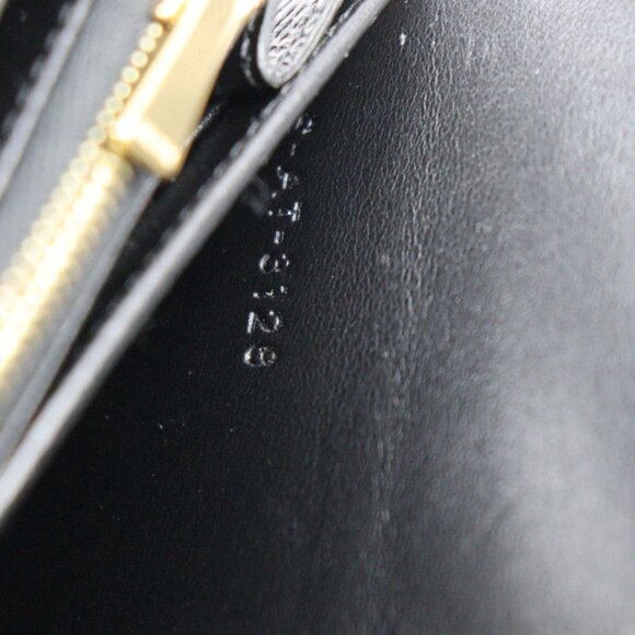 Celine Large Flap Wallet Bifold Wallet 10 B563 bel Calf Leather Black - Picture 8 of 10